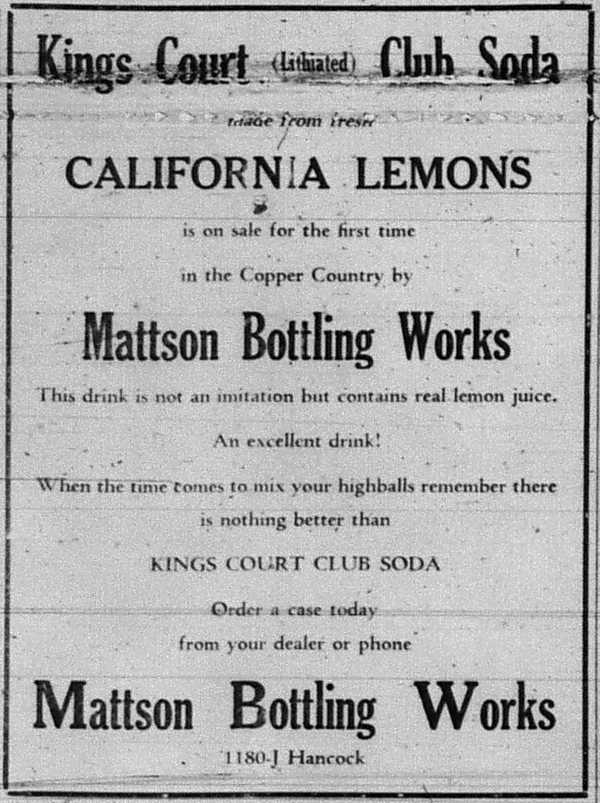 Newspaper ad - <i>The Daily Mining Gazette</i>, 19 Jan 1934